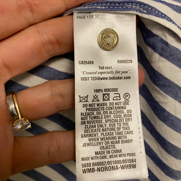 Ted Baker striped button up shirt - Picture 9 of 9